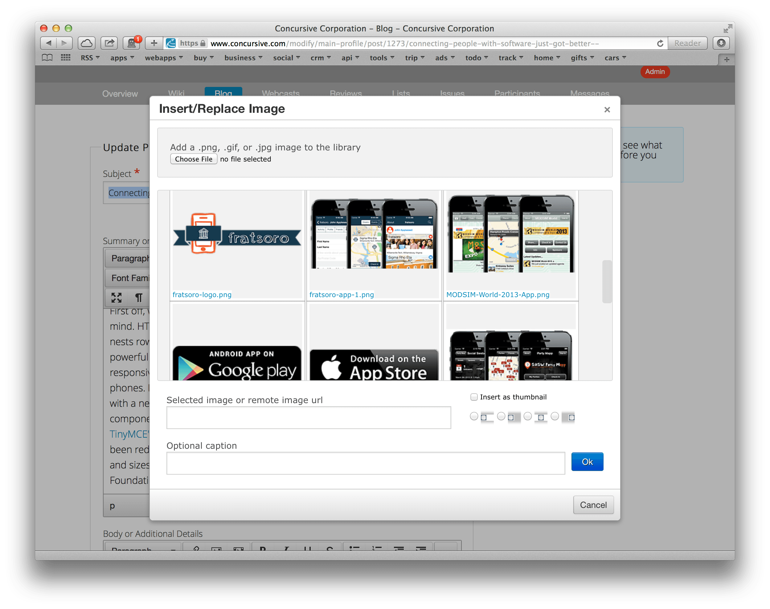 Example of Image Library